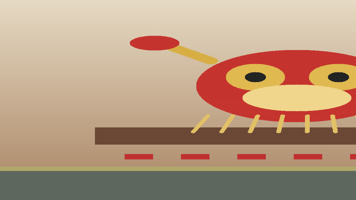 Close detail of Guangdong awake lion head eye, painted brow, fur edge, drumstick, cymbal, and red festival cloth