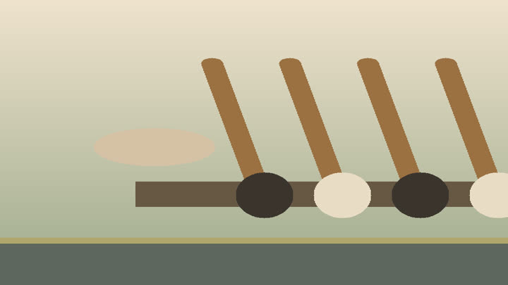 Xuan brush making table with rabbit hair tufts, bamboo handles, tying thread, comb, and calligraphy paper
